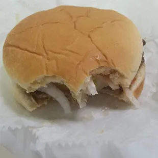 Huge Charburger with all the fixins. (minus a couple bites.)