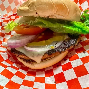 Beyond burger w/ pepper jack