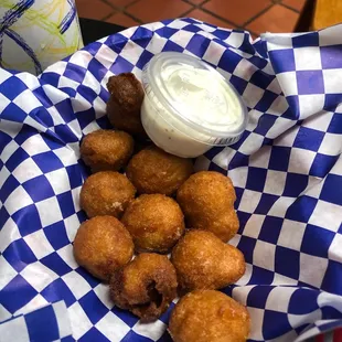 Mushrooms with a side of ranch