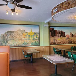the interior of a restaurant