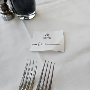 They give you a little ticket at the bottom before going up to the restaurant