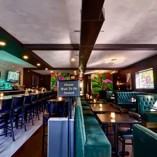 interior, sushi and sashimi