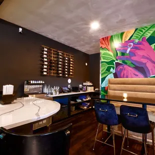 interior, sushi and sashimi