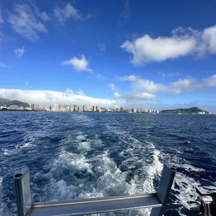 Boat ride outside of Honolulu/Waikiki beach