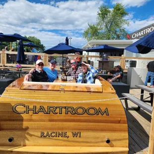 Join us in our special boat on land!