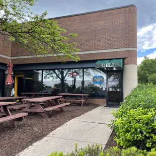 Outside Seating and Front of Charwood Deli
