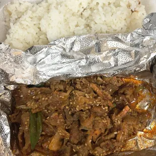 Spicy Pork Bulgogi Lunch Plate