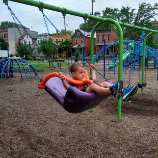 View of #Chasestreet &amp; #junglegyms @chase&amp;ferguschildrenspark @northside #saturday @yelpcincy #familyfun