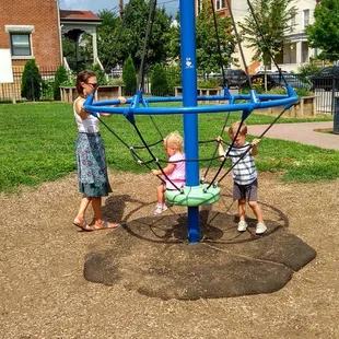 I don't know what this one is called but if you spin too fast it makes you dizzy #chase&amp;ferguschildrenspark #northside #familyfun @yelpcincy
