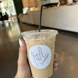 Spanish iced latte