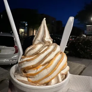 Orange and chocolate swirl