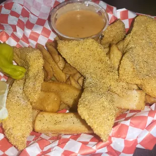 Small fish and fries