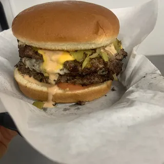 Green Chile Burger