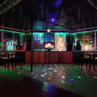 a dance floor in a nightclub
