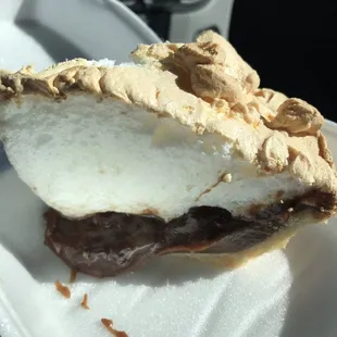 Free slice of pie. Free meringue I should say ‍