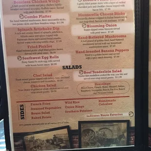 Take a peek of the menu it all looks very good