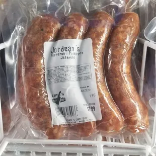 Love the selection of sausages here..