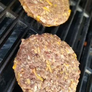 Bacon cheddar burgers..
