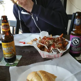 Mmmmmm....BLT and cheesesteak Jim fries
