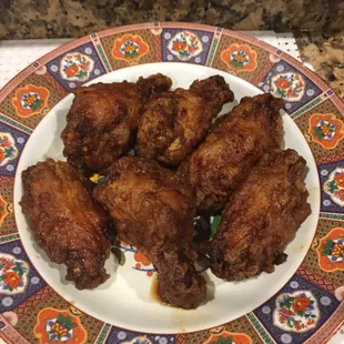Garlic soy wings