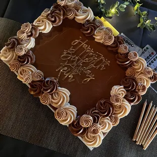 Our cake and separate cake table they provided was very nice