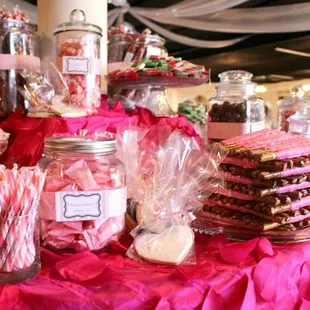 a candy buffet