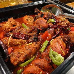 a variety of food items