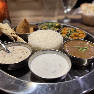 Vegetarian Thali Plate