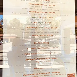 CHASKA INDIA, Laguna Niguel, CA! Food definitely looks "Straight from the Heart of India" (7/23/2024 Lunch Specials Menu)