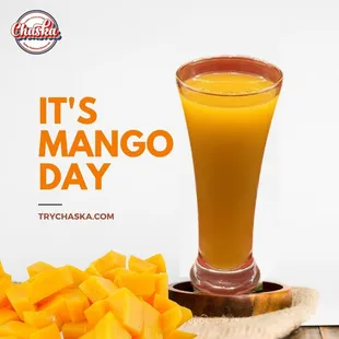Relax and unwind after a tiring week at work with refreshing Mango juice! 
.
 (415) 742-4166