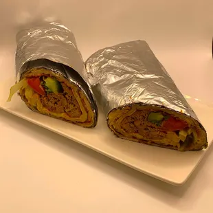 Tasty Chicken Seekh Kebab Wrap.