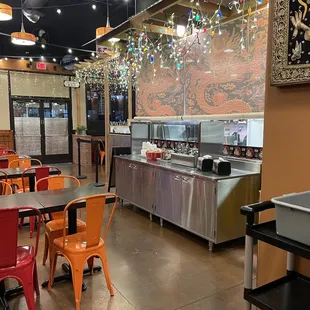 the interior of a restaurant