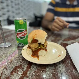 Vada pav and limca