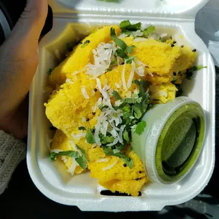 Khaman Dhokla Plate