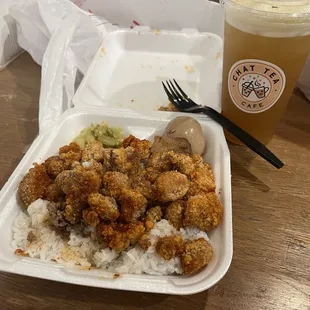 Popcorn Chicken Rice