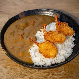 Curry Rice w/ Fried Shrimp
