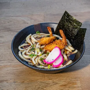 Japanese Udon w/ Fried Shrimp