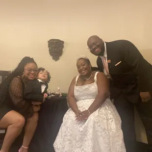 Cassidy was nice enough to photograph me with my children and grandchild before we walked down the aisle.