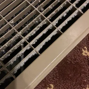 Dust accumulation in the vents in the Montecristo room