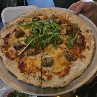 Meatball Pizza