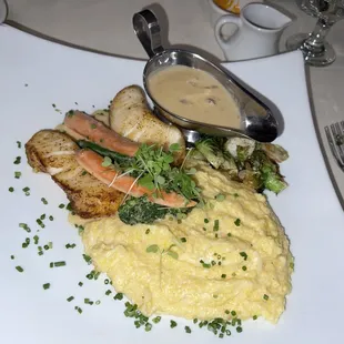 Chilean Sea Bass with Creamy Polenta