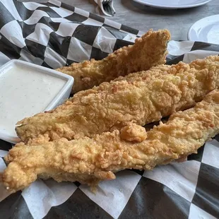 Fried pickles. They use a really funky pickle that I suspect is home made, and it's perfectly complimented by the cracker like fried batter.