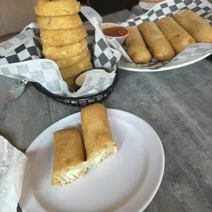 Bosticks and onion rings