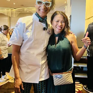 With chef Carla Hall