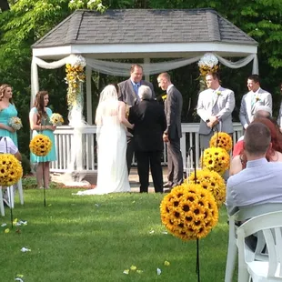 Ceremony at our gazebo