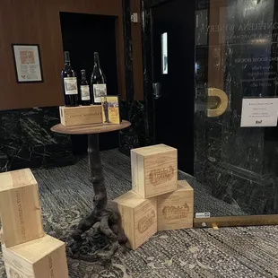 Exterior of the Chateau Montelena Winery Tasting Room in Westin St. Francis Hotel in San Francisco.