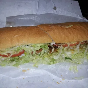 Hot sausage poboy