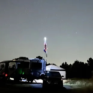 Camping under the
