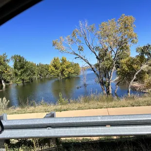 Flooded river now!! So much more water surface area!!