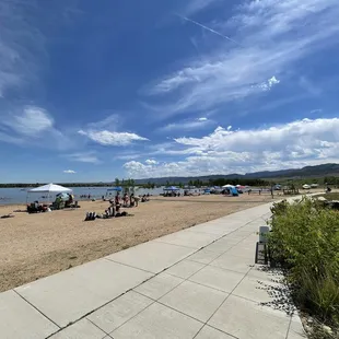 More beach area